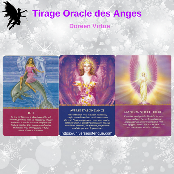 Tirage Oracle Des Anges De Doreen Virtue 3 Cartes Univers Esoterique